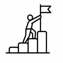 Ícono de una bandera que representa la visión de Grupo Geoil Company